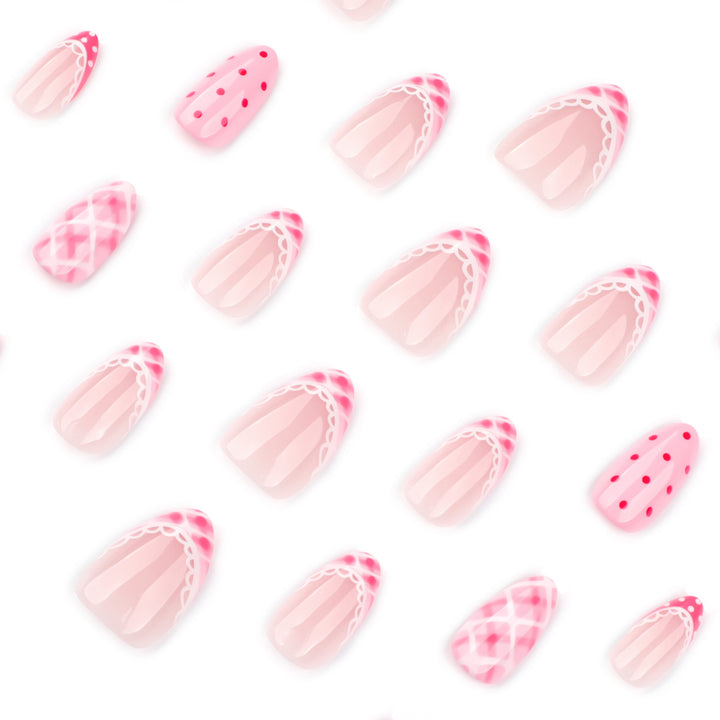 Artistic nail extensions with elegant patterns Bowlift
