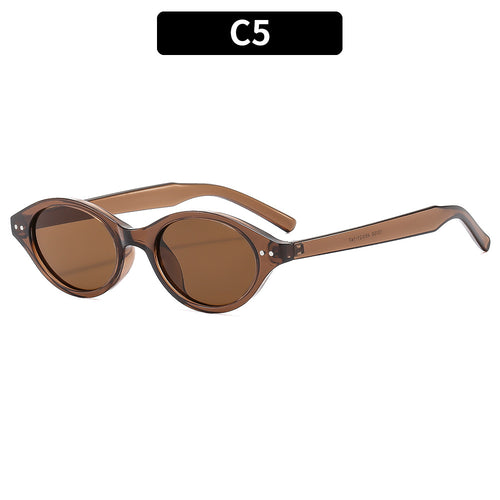 Vintage Oval Frame Sunglasses