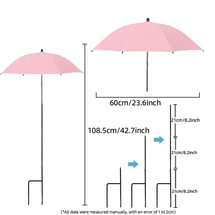 Women's sun protection umbrella with flexible tripod Bowlift