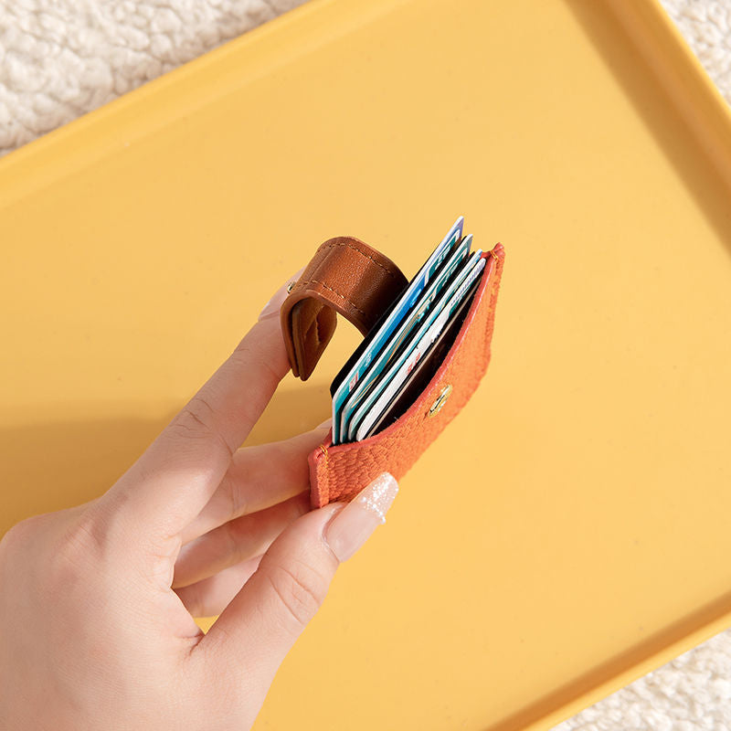 Minimalist RFID-Blocking Leather Card Holder Bowlift