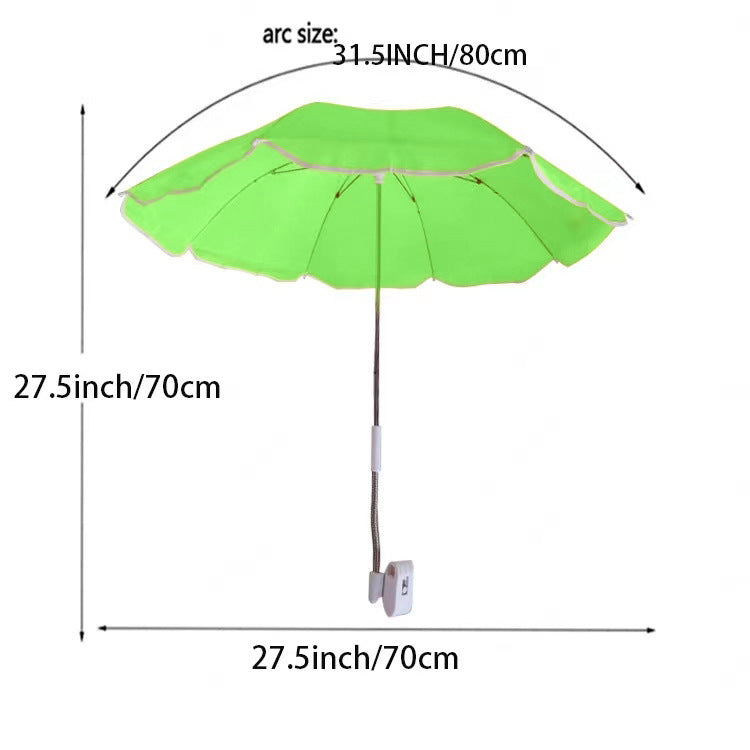 Women's Adjustable Beach Sunshade Umbrella with Ground Anchor Bowlift