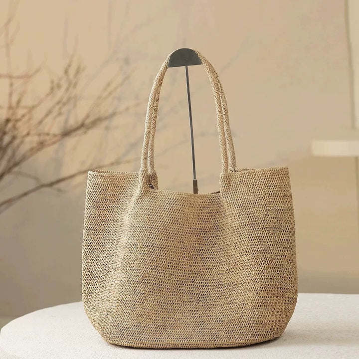 Handwoven raffia tote bag Bowlift