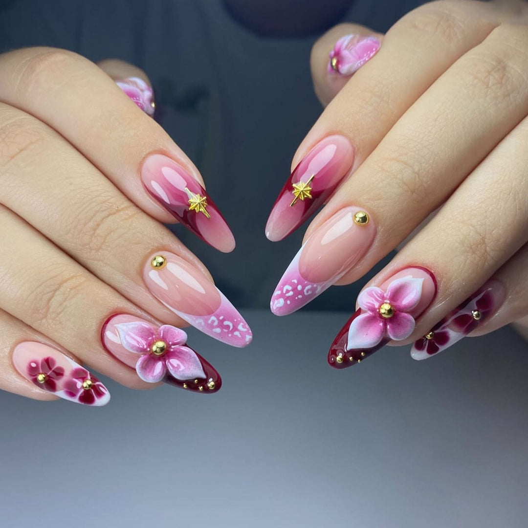 Luxury Nail Art Set with Galactic Designs Bowlift