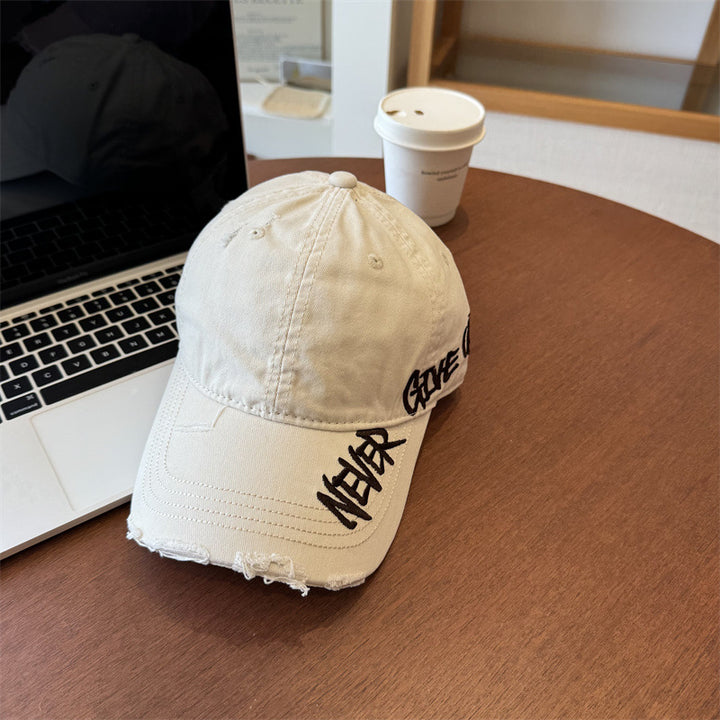Unisex Distressed Graphic Baseball Cap Bowlift