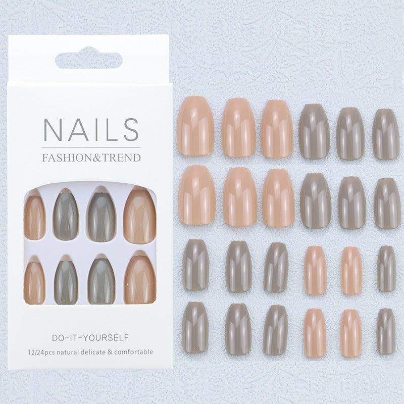 Artistic Graphic Press-On Nail Set Bowlift