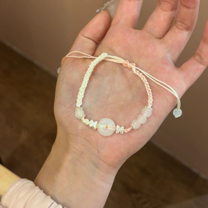 Adjustable Beaded Charm Bracelet Bowlift