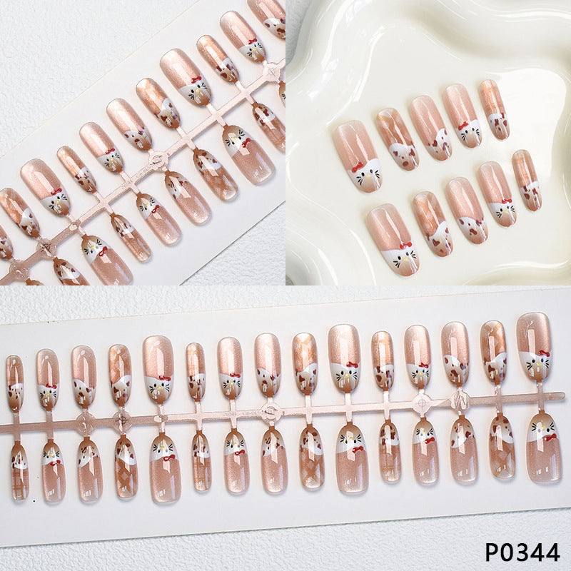 Playful Animal Print Press-On Nail Set Bowlift