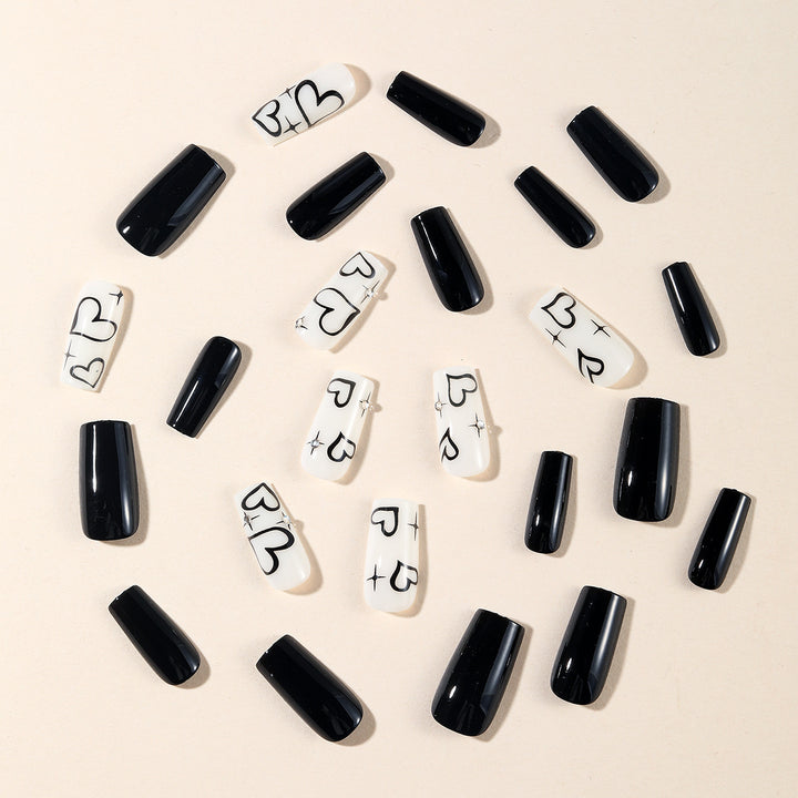 Artistic Heart Design Nail Art Bowlift