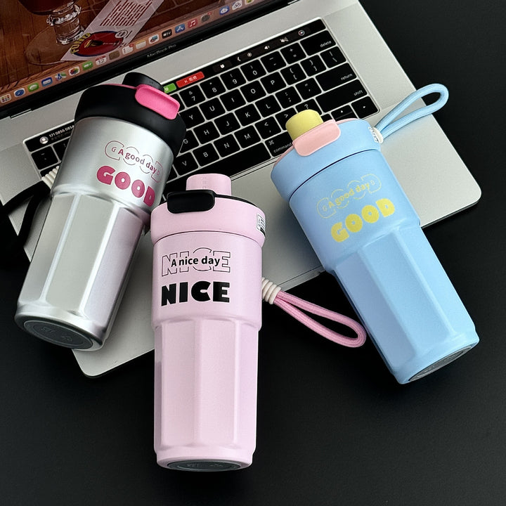 Ladies stylish coffee mug with spill-proof lid Bowlift