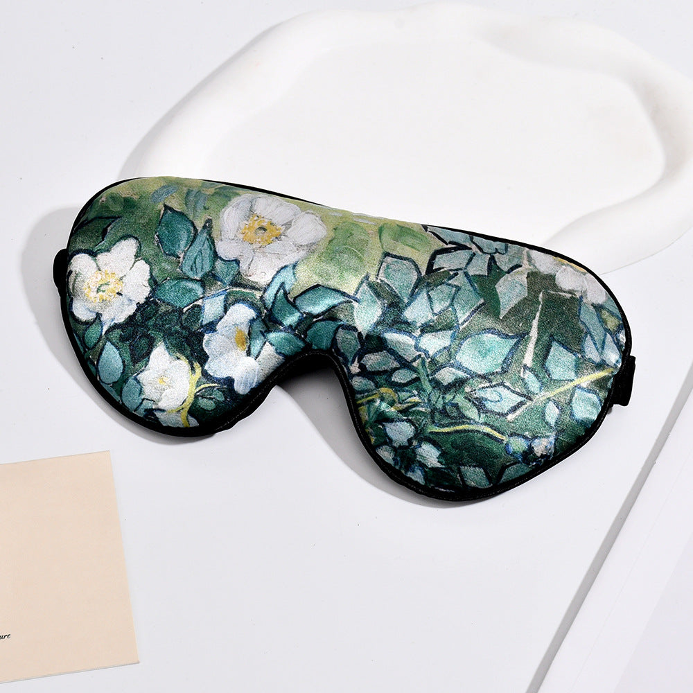 Unisex soft ergonomic sleep mask with contoured eye area and adjustable elastic band Bowlift