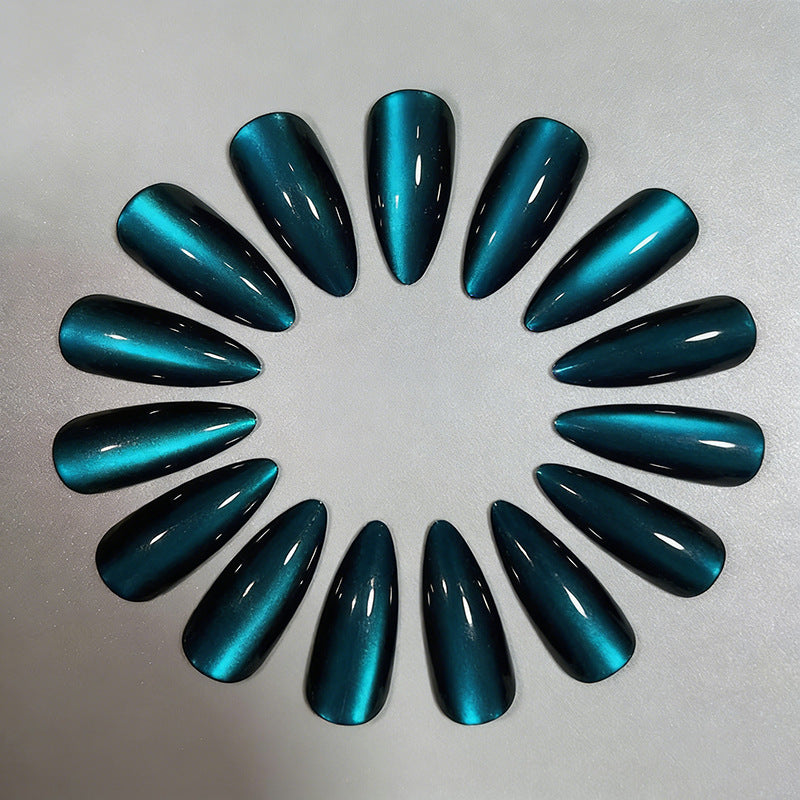 Chic Glossy Almond-Shaped Nail Extensions Bowlift