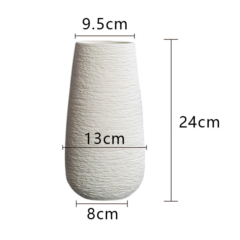 Textured Ceramic Flower Vase