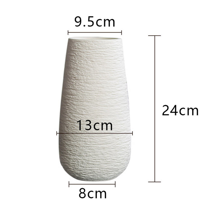 Textured Ceramic Flower Vase