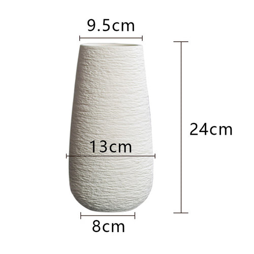 Textured Ceramic Flower Vase