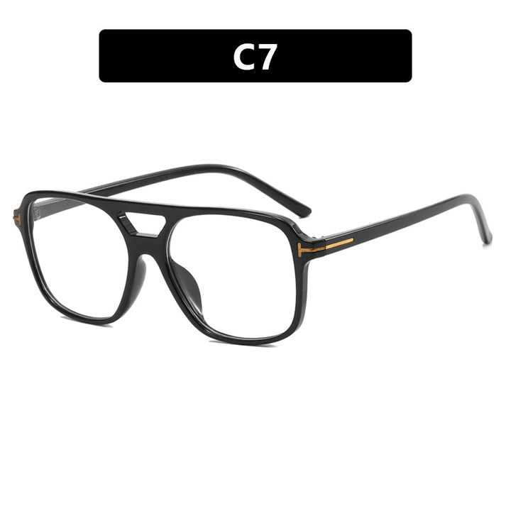 Women's fashionable square sunglasses with luxurious plastic frame and UV protection Bowlift