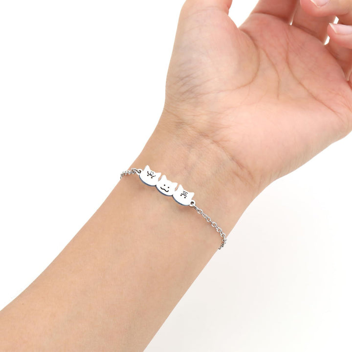 Cat-Themed Charm Jewelry Set Bowlift