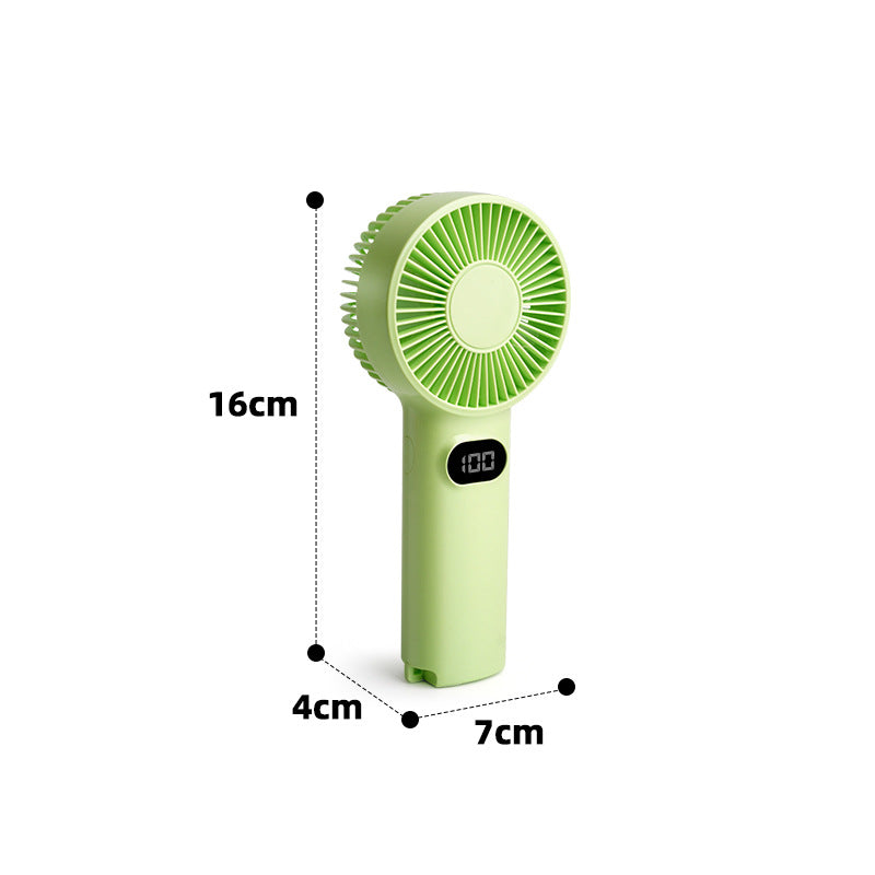 Ladies portable mini fan with digital display and 100 speed levels Bowlift