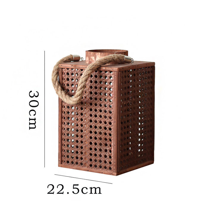 Decorative lantern holder made of natural material Bowlift