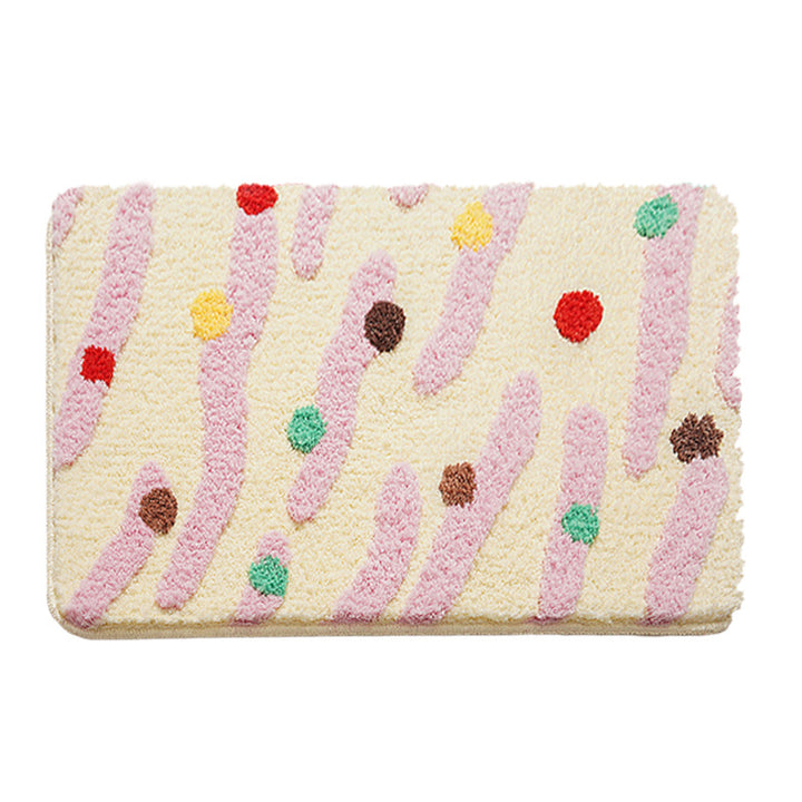 Decorative Plush Bath Mat Bowlift
