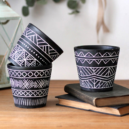 Decorative plant pots in Ethno style Bowlift