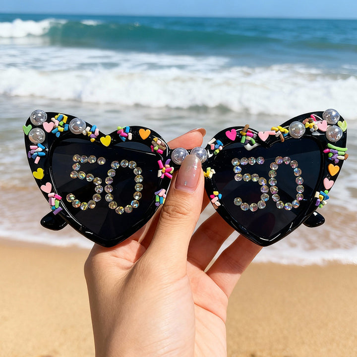 Fun Heart-Shaped Celebration Sunglasses Bowlift