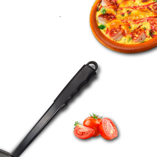 Perforated Lightweight Aluminum Pizza Peel with Folding Handle and NonSlip Grip Bowlift