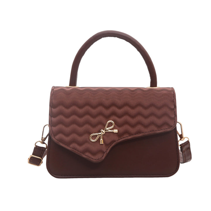 WoChic Textured Handheld Satchel Bag Bowlift