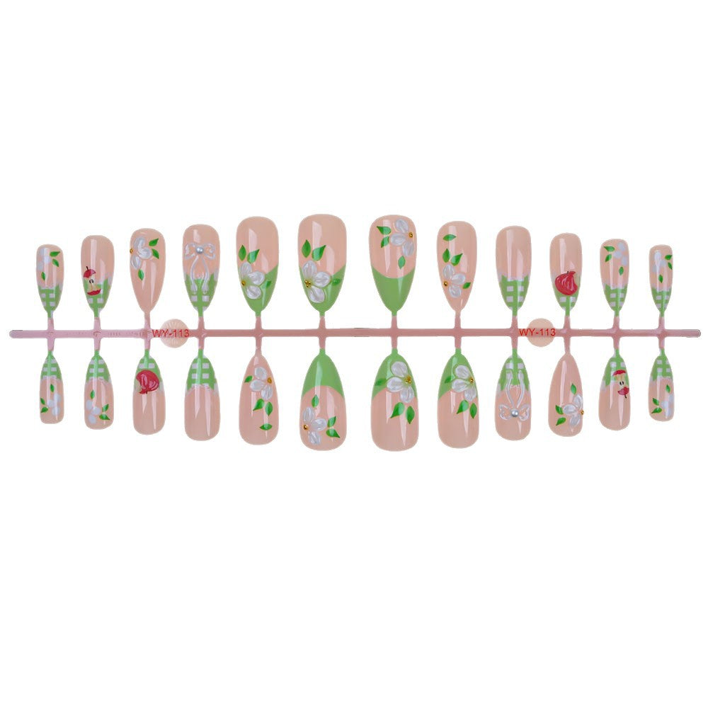 Artistic Floral Press-On Nail Art Collection Bowlift