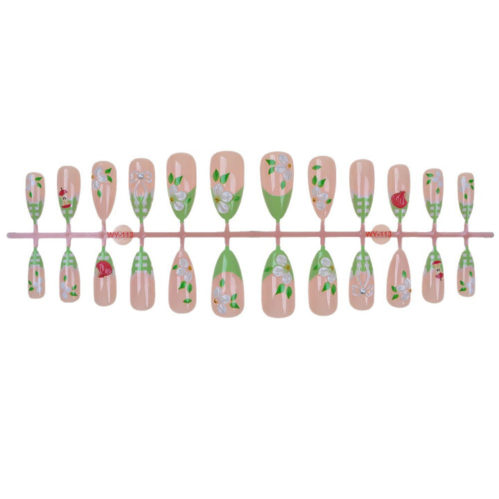 Artistic Floral Press-On Nail Art Collection Bowlift