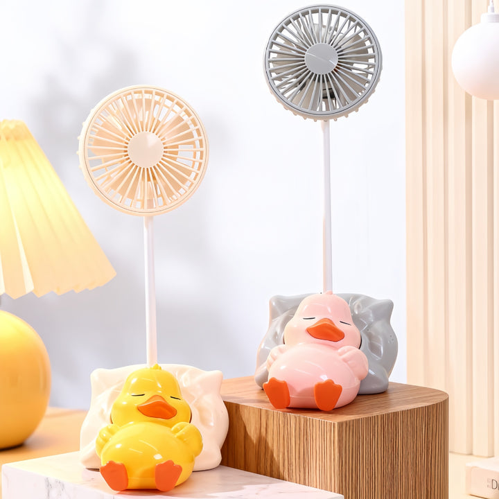 Ladies Portable Table Fan with Cute Reindeer Design Bowlift