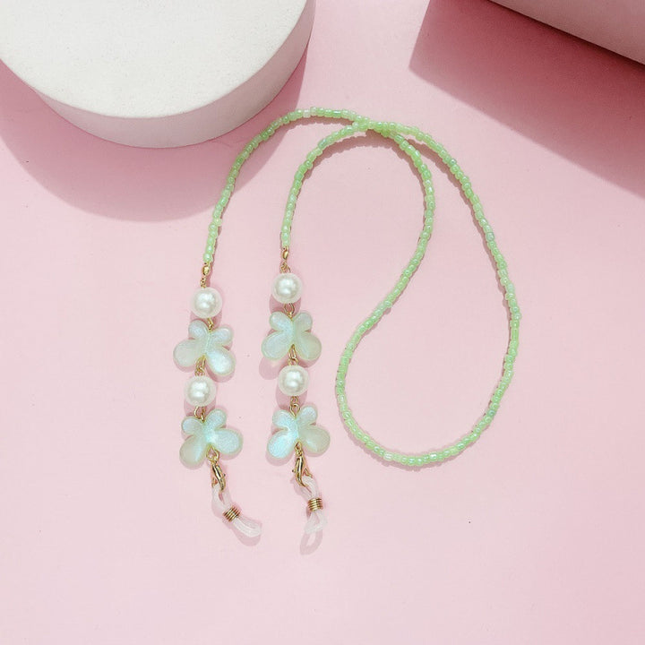 Floral Beaded Eyewear Chain Bowlift