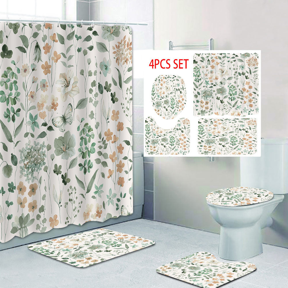Floral Artistry Shower Curtain Bowlift