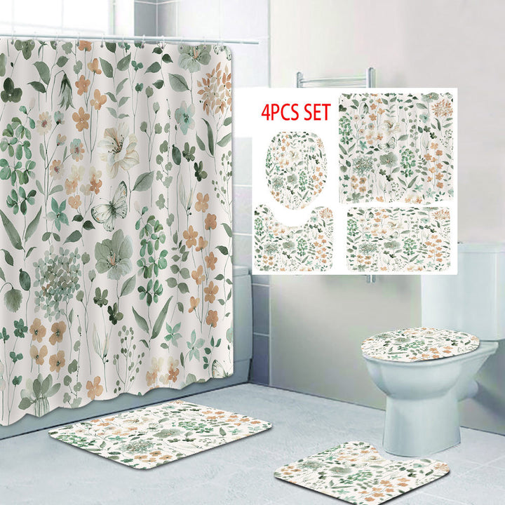 Floral Artistry Shower Curtain Bowlift