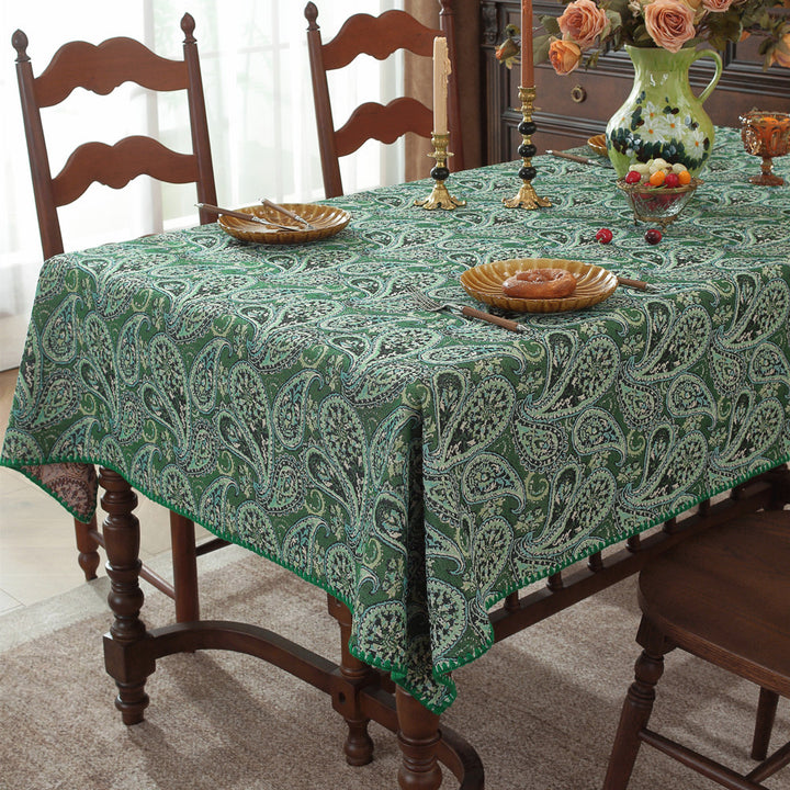 Decorative Floral Embroidered Tablecloth