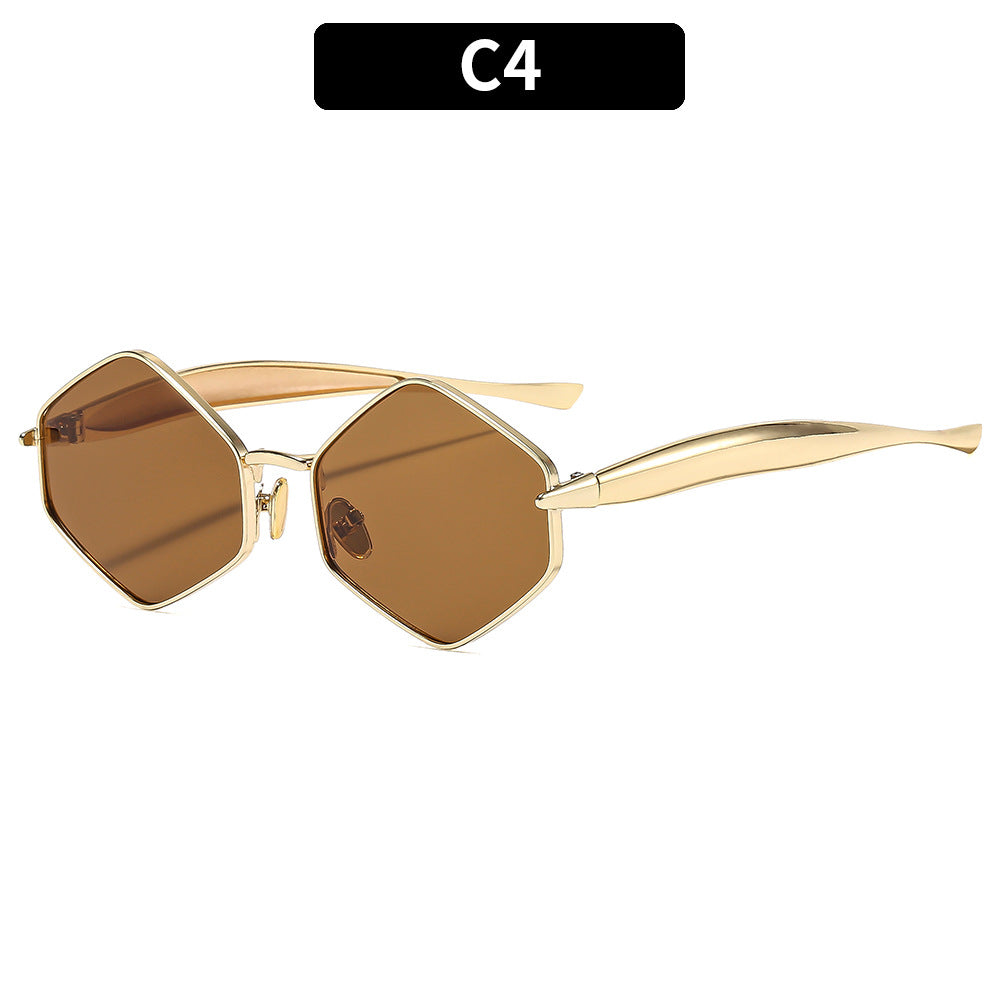 Contemporary Hexagonal Sunglasses