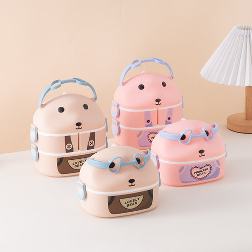 Cute Animal-Themed Portable Lunch Container