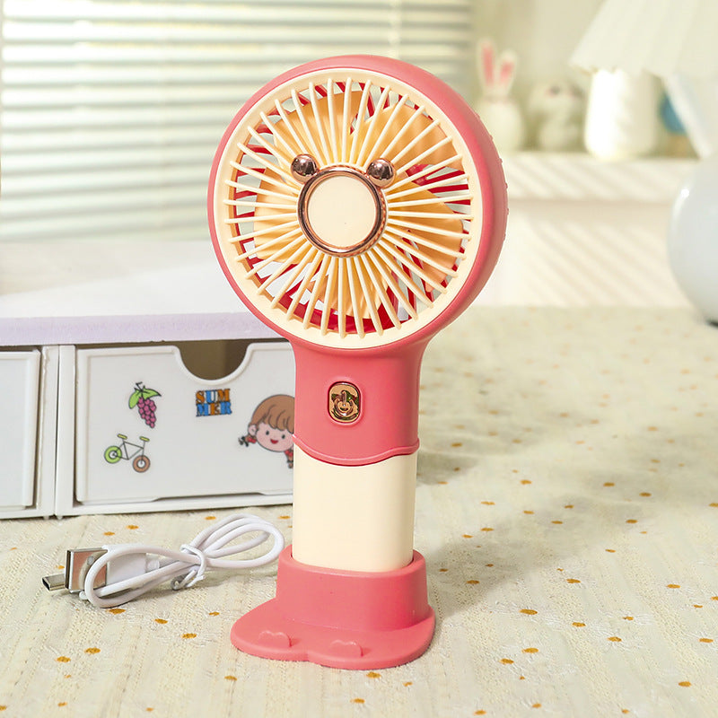 Women Portable Hand Fan with Innovative Animal Design Bowlift