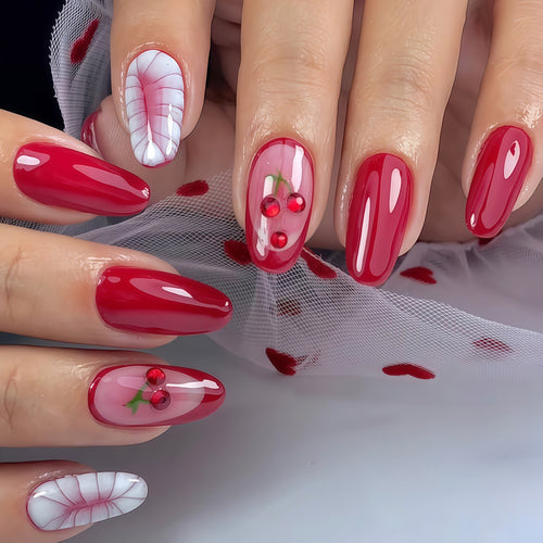 Artistic Cherry Blossom Nail Design Bowlift