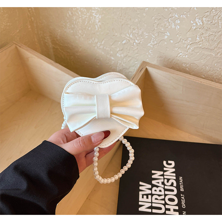 WoHeart-Shaped Bow Clutch Bag Bowlift