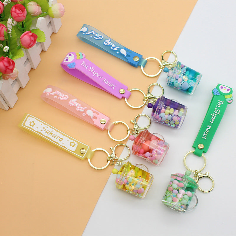 Unisex keychain with cute drinking vessel design Bowlift