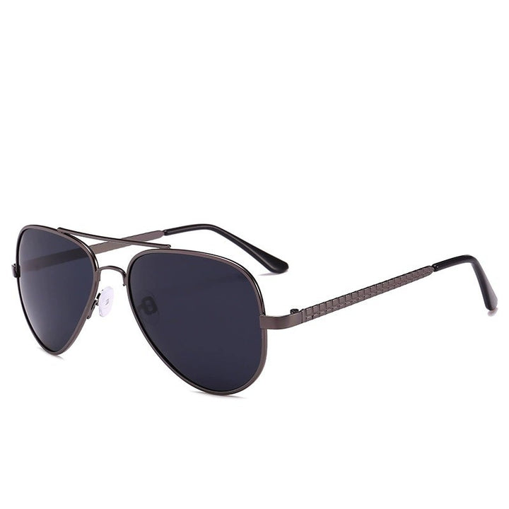 Men's Pilot Sunglasses with UV Protection and Trendy Metal Hinge Bowlift