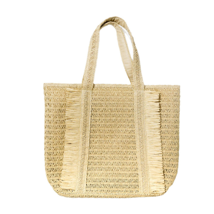 Large Raffia Bag in Natural Style Bowlift