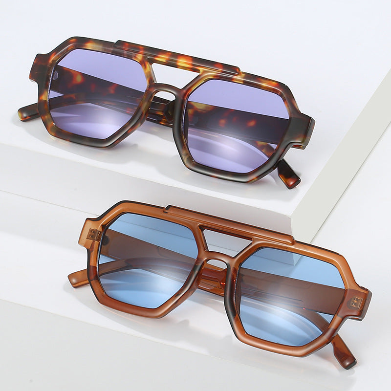 Geometric Oversized Sunglasses Bowlift