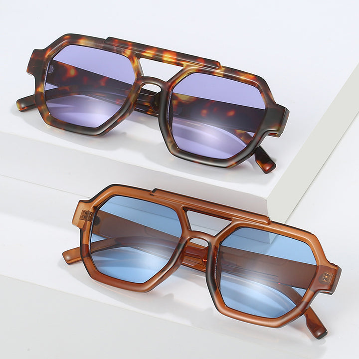 Geometric Oversized Sunglasses Bowlift