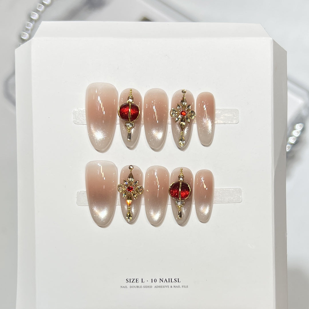 Themed Press-On Nail Art Set with Hello Kitty Designs Bowlift
