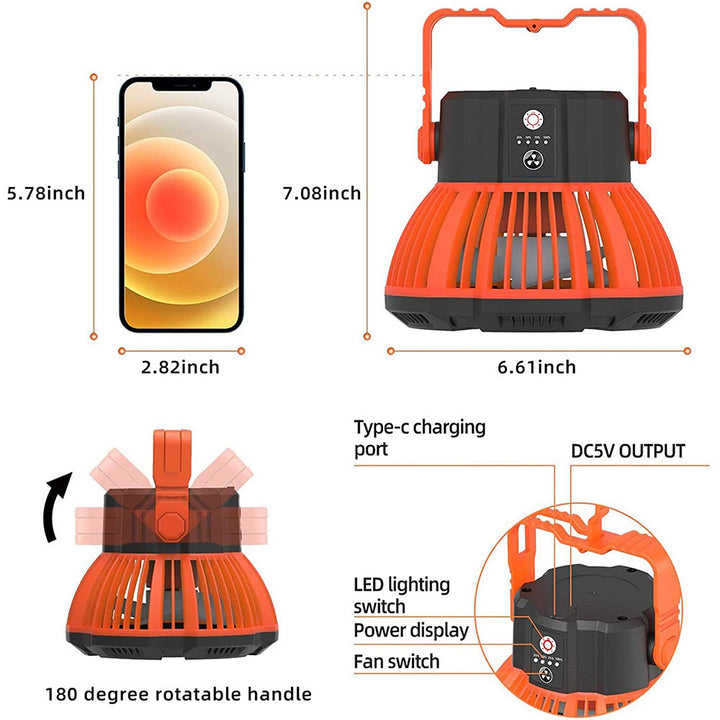 Portable Outdoor Clip-On Fan Bowlift