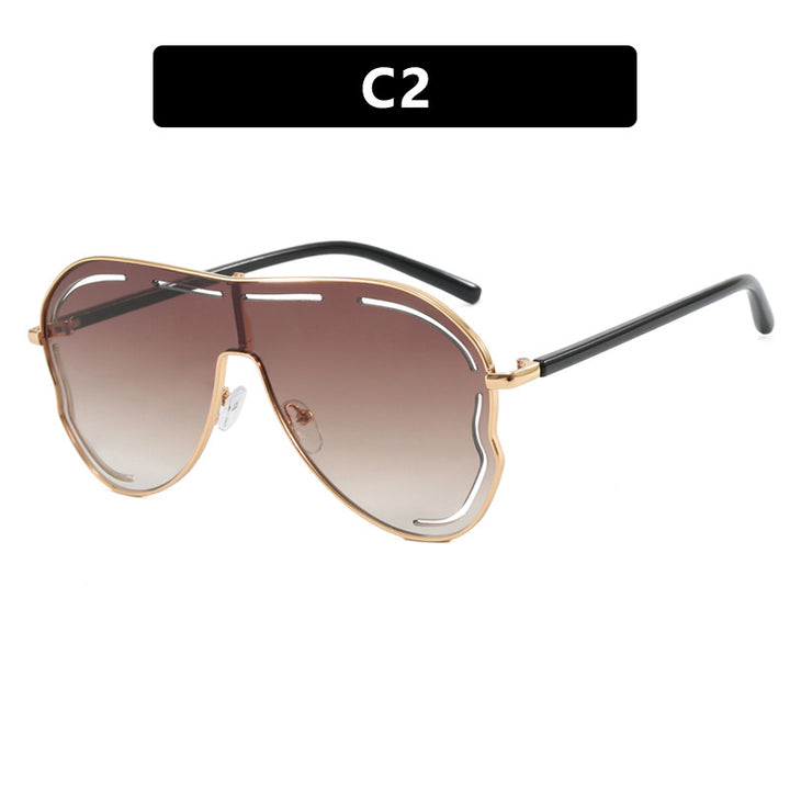 Ladies luxurious pilot sunglasses with modern frame Bowlift