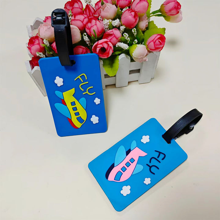 Unisex Luggage Tag with Unique Airplane Design Bowlift