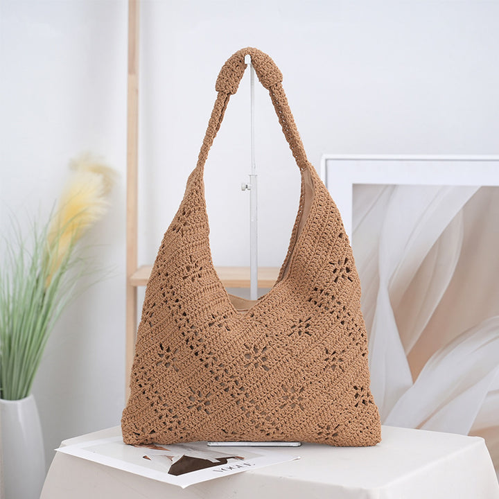 Handcrafted straw shoulder bag Bowlift