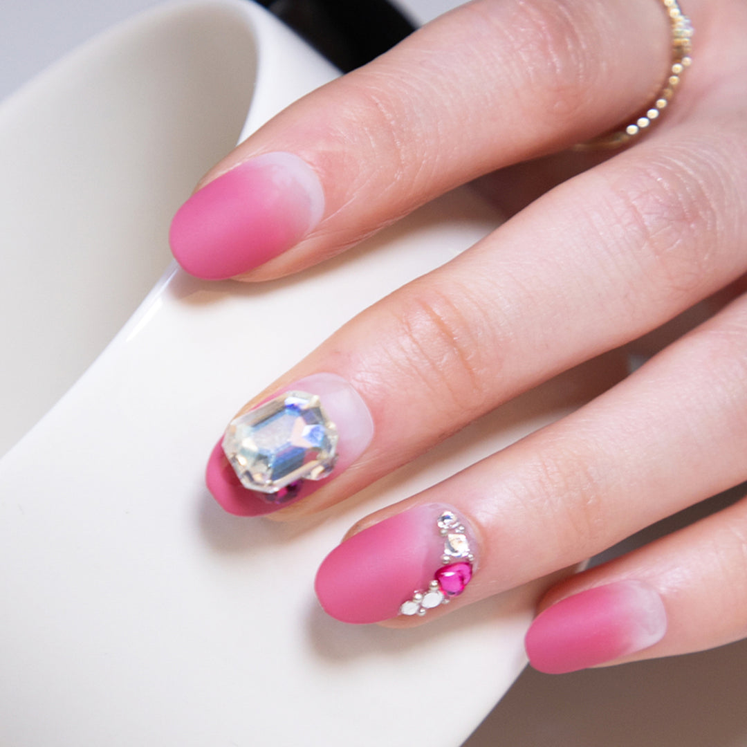 Creative Nail Art with Noble Rhinestone Accents Bowlift